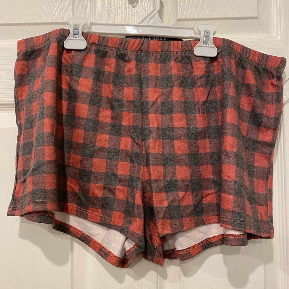 NWOT Grayson Threads Buffalo Plaid Lounge Shorts